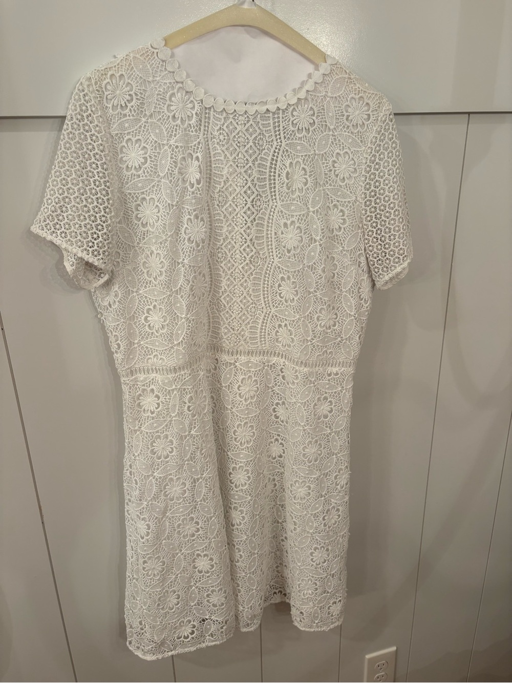 LOFT White Crochet Lace Mini Dress